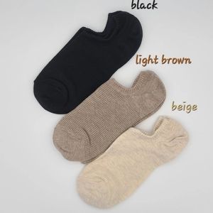 3 pairs men no show cotton low cut socks